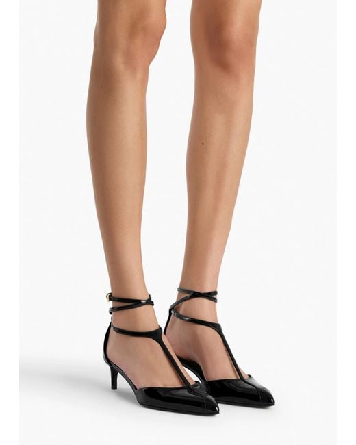 Khaite Black Mia Pointed-Toe Pumps