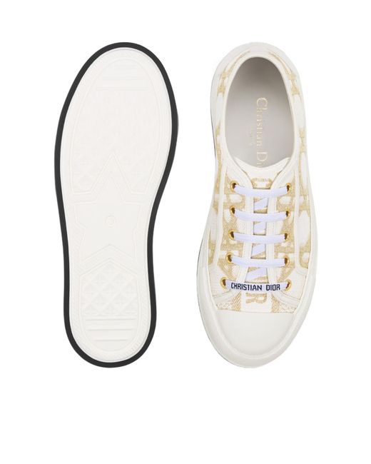Dior White Christian Walkn Platform Sneakers