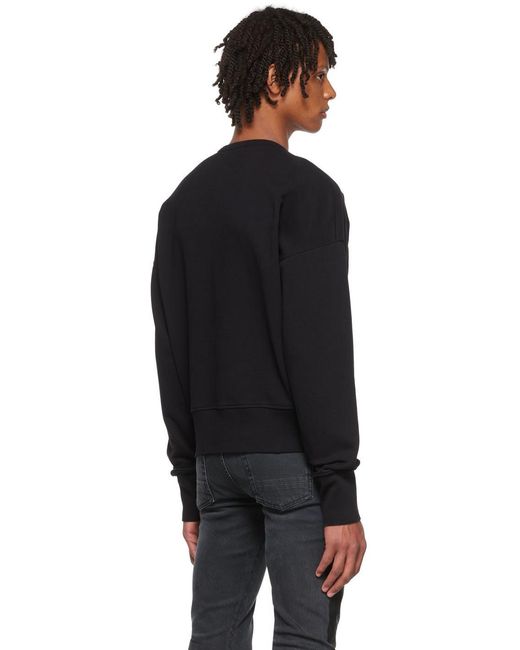 McQueen Black Graffiti Oversized Sweatshirt for men