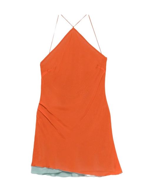 Sir Orange Strappy Dress