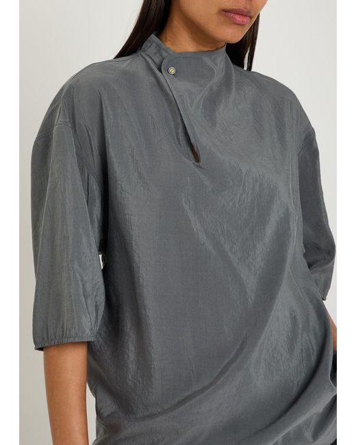 Lemaire Gray Casual Turtleneck Top