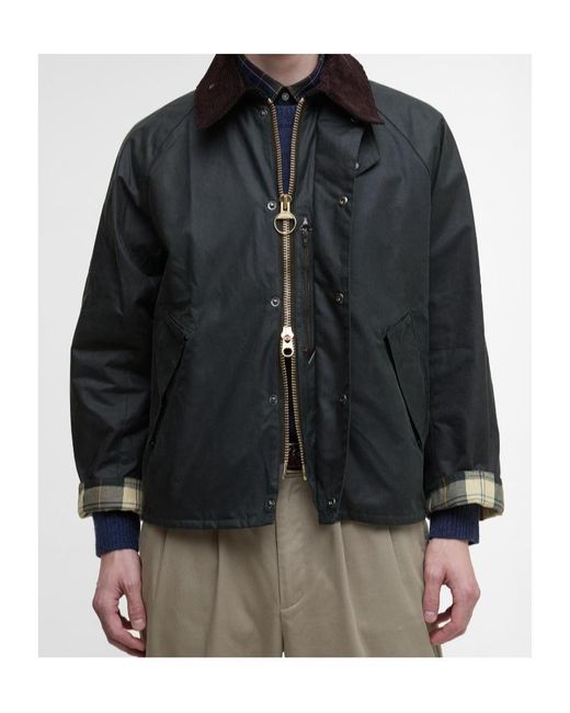 Barbour Modified Transport Waxed Jacket in Black for Men | Lyst Barbour Modified Transport Waxed Jacket in Black for Men | Lyst