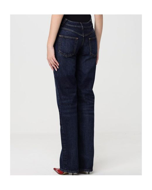 Jean Paul Gaultier Blue The Curved Bootcut Denim Jeans