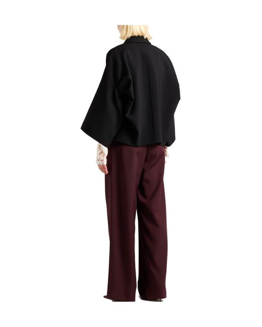 Max Mara Black Solid-Color Single-Breasted Blazer