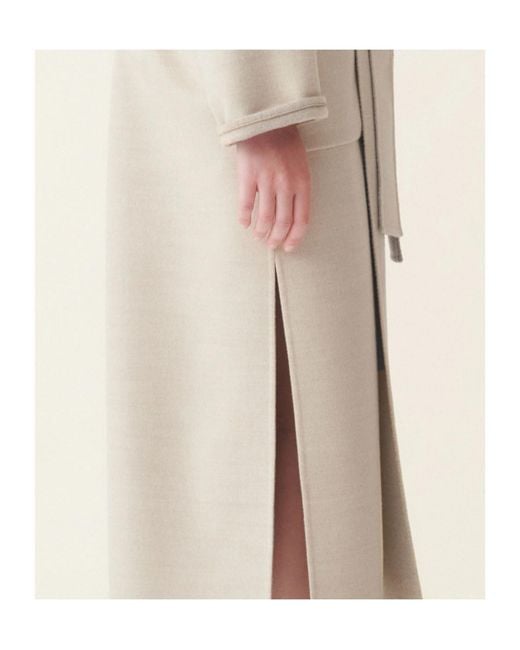 Fabiana Filippi Natural Double Wool Coat