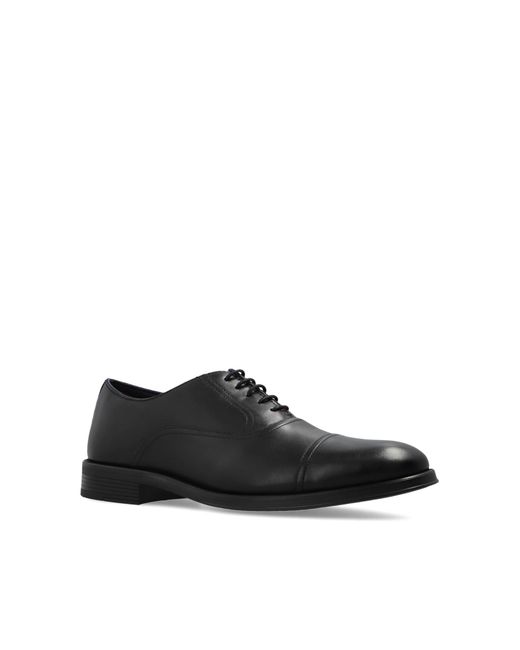 Paul Smith Black Leather Oxford Shoes for men