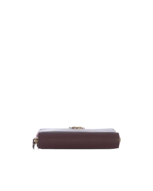Pinko Brown Square Zip-Around Purse