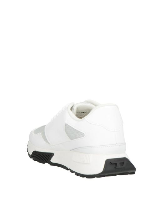 DIESEL White Simple Low-Top Casual Shoes
