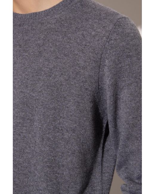 Emporio Armani Gray Crew Neck Sweater for men