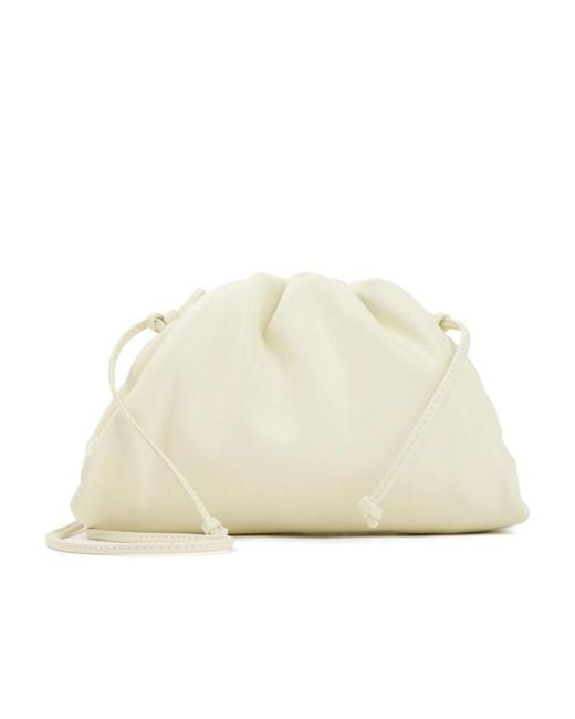 Bottega Veneta White Mini Clutch Bag