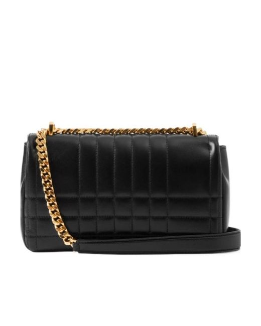 Burberry Black Lola Logo Plaque Small Crossbody Bag