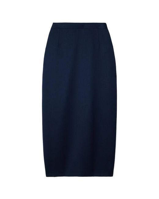 Alessandra Rich Blue Slit Skirt
