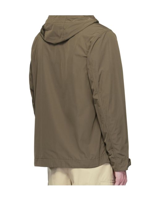 Stone Island Brown Compass-Badge Hooded Jacket for men