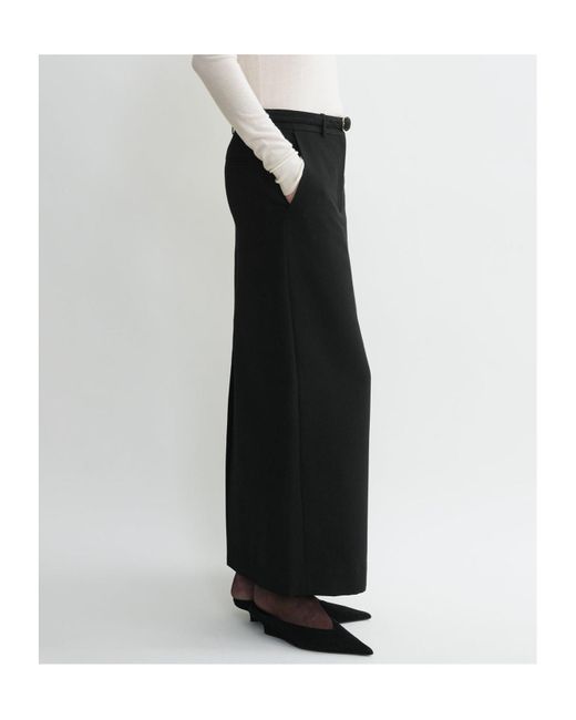 Totême Black Totême Low-Waisted Pencil Skirt