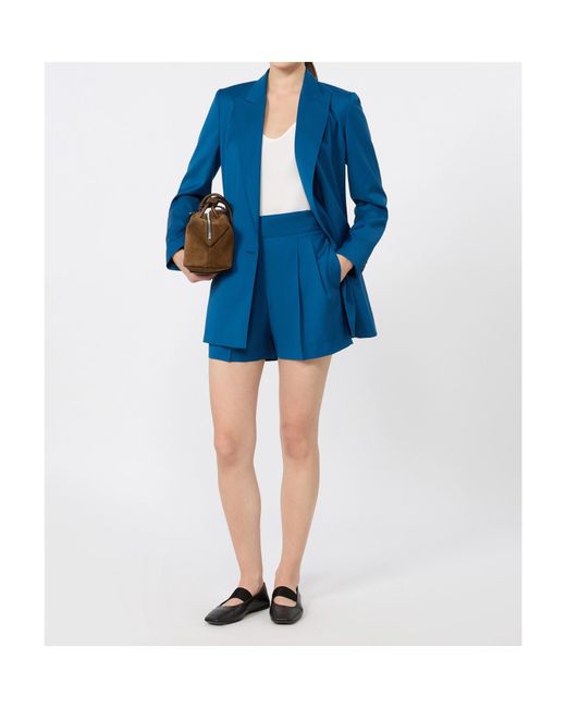 Max Mara Blue Woollen Cloth Blazer