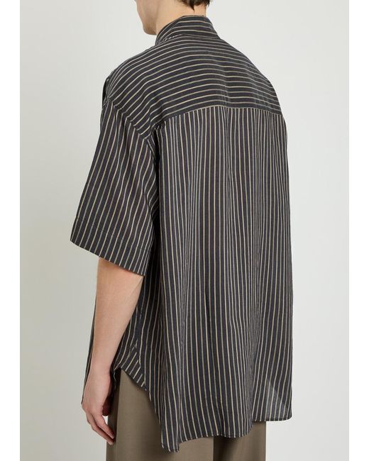 Studio Nicholson Gray Striped Shirt for men