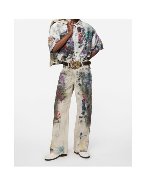 Acne Gray 1981 Baggy Fit Jeans for men