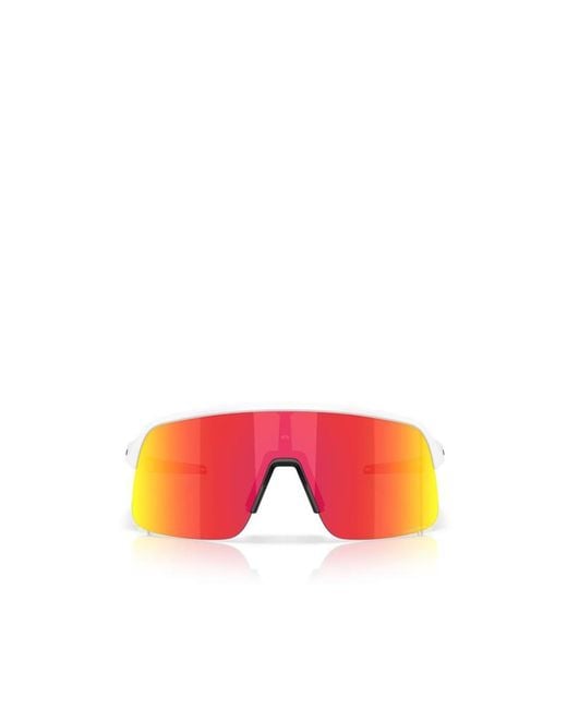Oakley Red Geometric Frame Sunglasses for men
