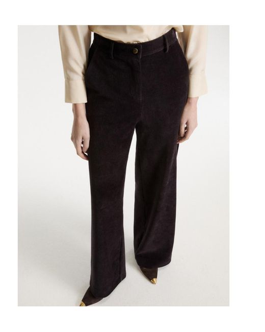 Marella Black Corduroy Trousers