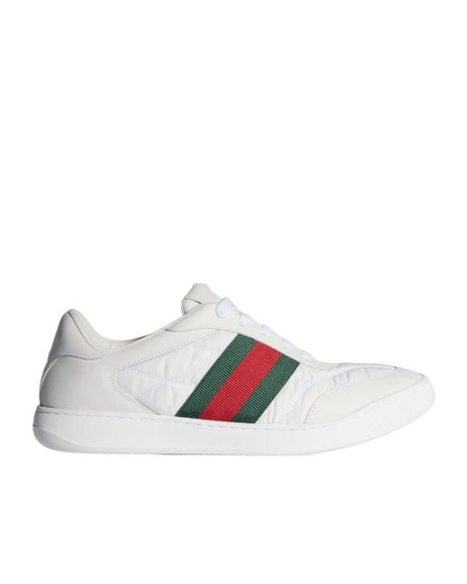 Gucci White Screener Sneaker for men