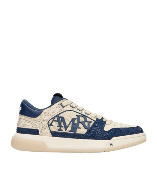 Amiri Blue Lace-Up Low-Top Casual Sneakers for men
