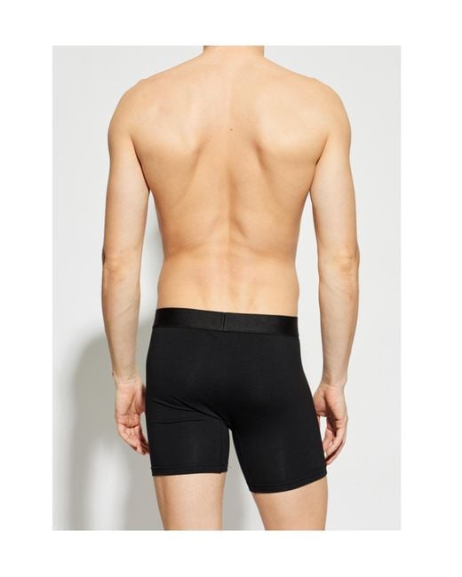 DSquared² Black Logo Briefs for men
