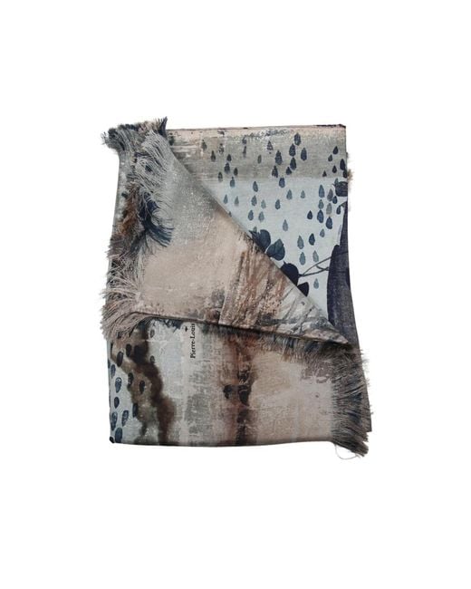 Pierre Louis Mascia Gray Tasseled Scarf