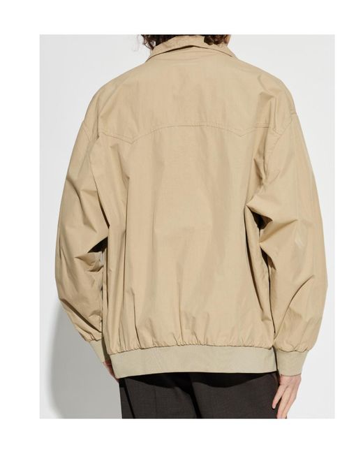 MM6 by Maison Margiela Natural High Neck Zipped Jacket for men