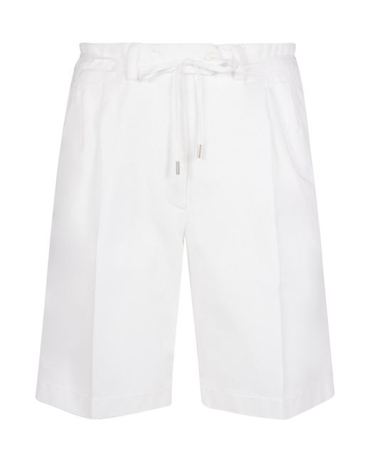 Aspesi White Crease Detail Shorts