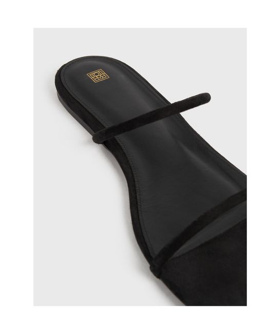 Totême  White Totême Square Toe Double Strap Sandals