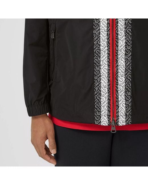 Burberry Black Logo Trim Jacket for men
