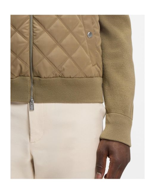 Boss Natural Quilted Zip-Up Jacket for men