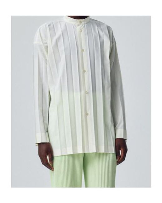 Issey Miyake White Edge Shirt for men