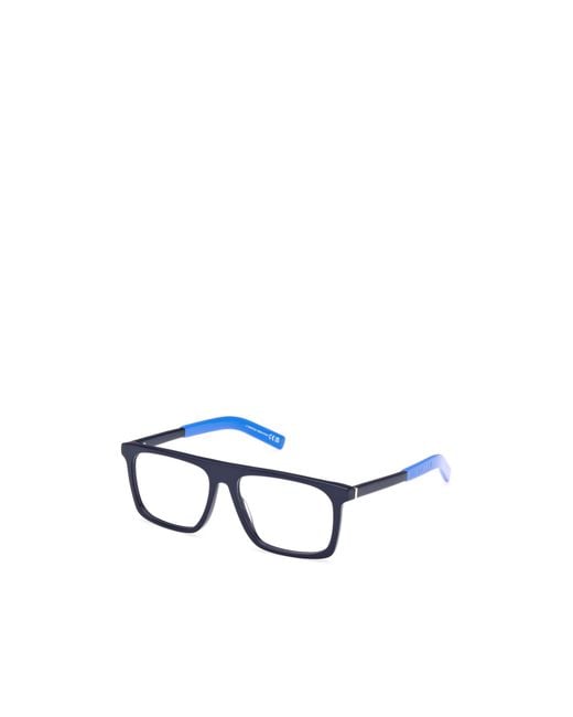 Moncler White Logo-Print Rectangle-Frame Glasses for men