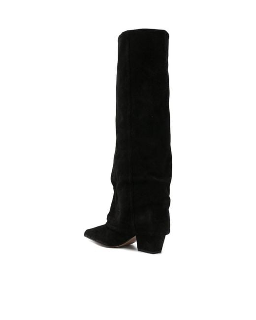 Paris Texas Black Pointed-Toe Boots