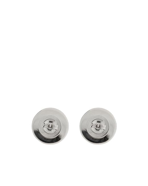 Marni Black Dome Stud Earrings