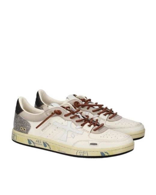 Premiata White Bskt Clay 8163 for men