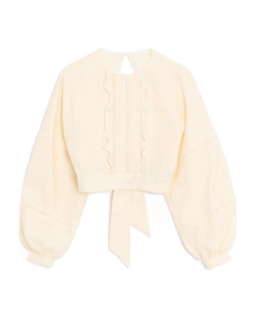 Valentino Natural Couture Linen Top