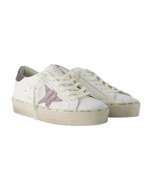 Golden Goose Deluxe Brand Gray Hi Star Lace-Up Sneakers