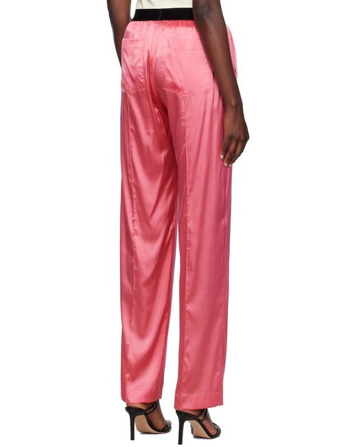 Tom Ford Pink Pants With Logo