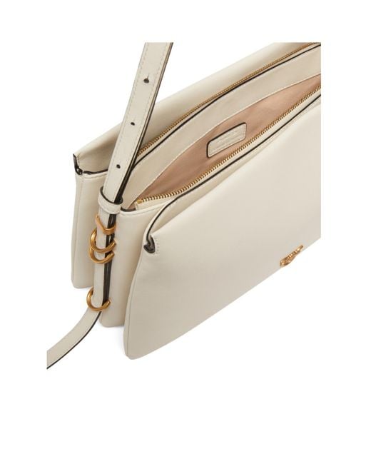 Pinko White Logo-Plaque Shoulder Bag