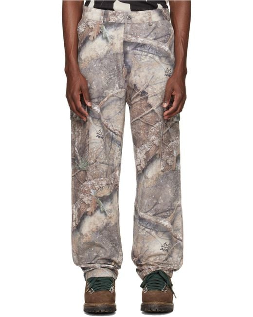 Represent Green Cargo Pants for men