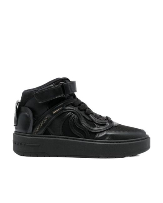 Stella McCartney Black Logo-Lacing Casual Sneakers