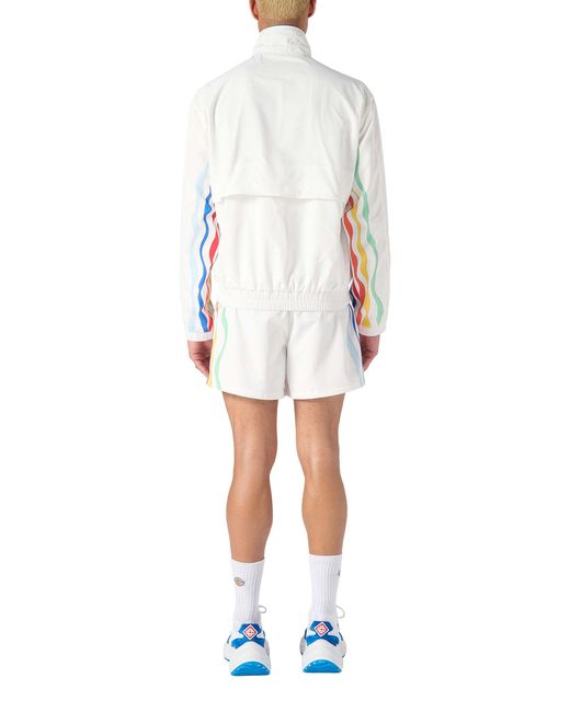 Casablanca White Mind Vibrations Track Jacket for men