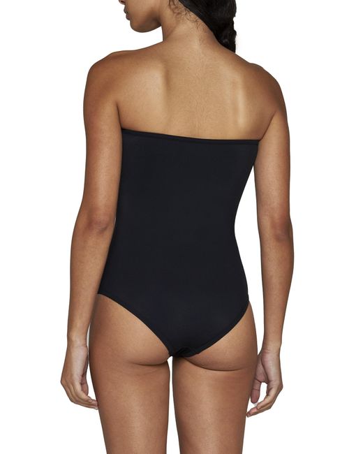 Bottega Veneta Black Knot Ring One-Piece Swimsuit