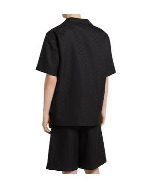 Gucci Black Gg Bowling Shirt for men