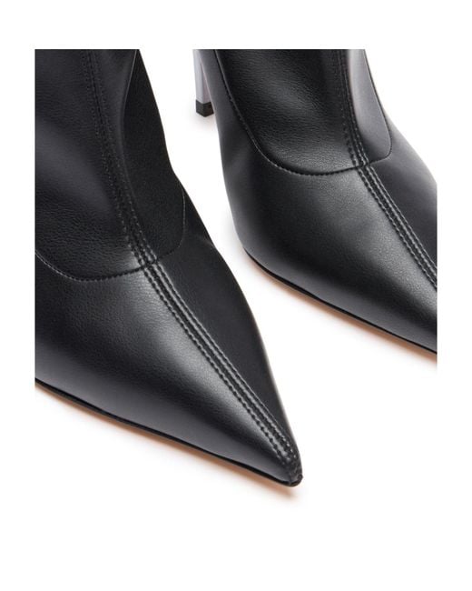 Casadei Black Blade Zipped To The Knee Boots