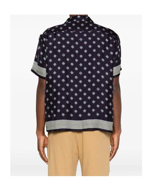 Bode Blue Printed Shirt for men