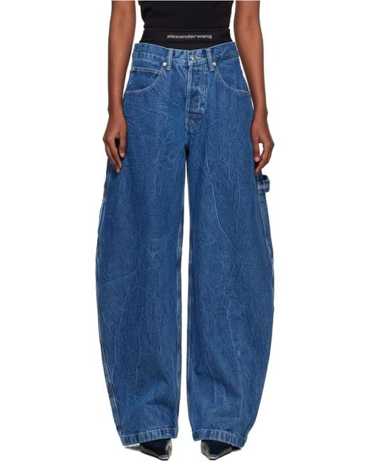 Alexander Wang Blue Boxer Insert Jeans