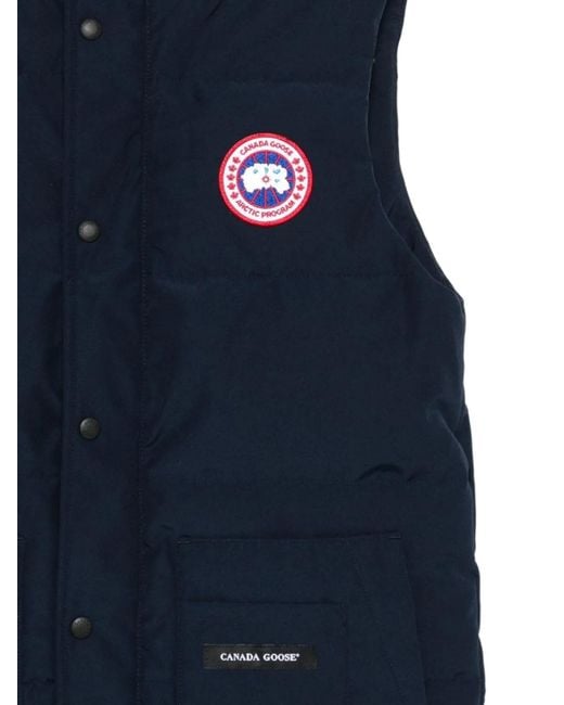 Canada Goose Blue Freestyle Patch-Pocket Gilet for men